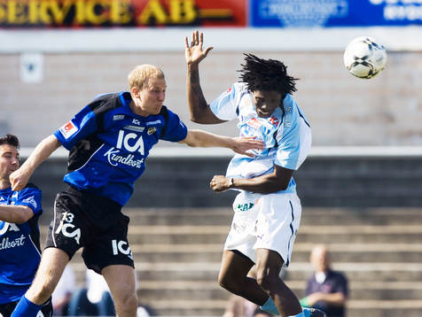 Jimmy Dixon nära nicka in 2-0 till MFF