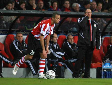 Rafael Benitez, tränare, Liverpool, kommenderar sina