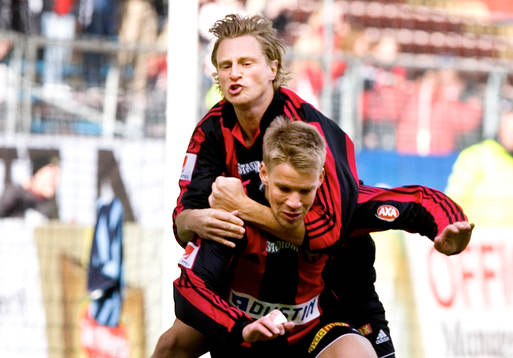 Tommy Lycén och Joakim Runnemo, jubel
