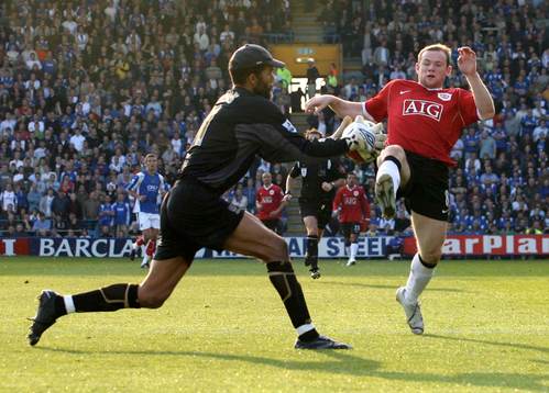 Wayne Rooney, Manchester United och David James, målvakt