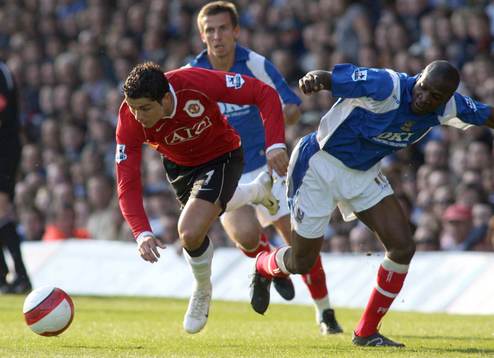 Cristiano Ronaldo, Manchester United och Lauren, Portsmouth