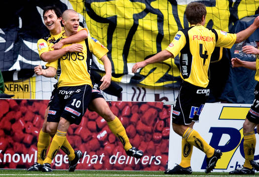 Samuel Holmen, Stefan Ishizaki, Elfsborg, jubel