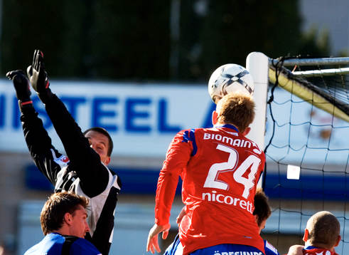 Fredrik Björck och Magnus Bahne, målvakt