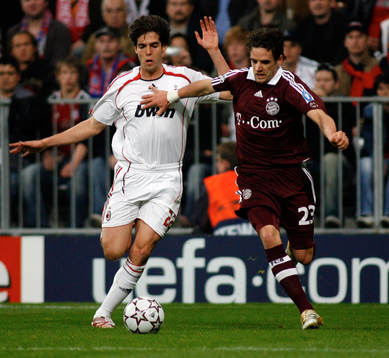 Kaka, Milan och Owen Hargreaves, München