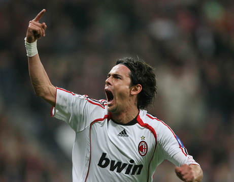 Filippo Inzaghi, Jubel, Milan