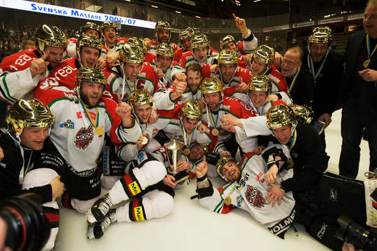 SM-guld till Modo, jubel. Svenska Mästare 2007