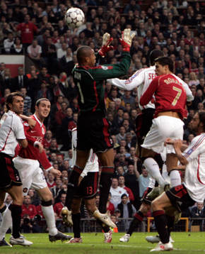 Fotboll, Champions League, Semifinal, Manchester United v