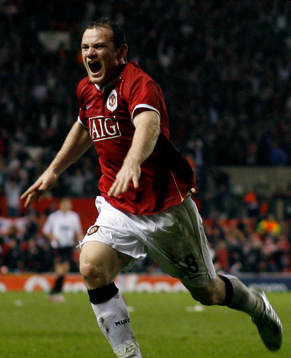 Fotboll, Champions League, Semifinal, Manchester United v