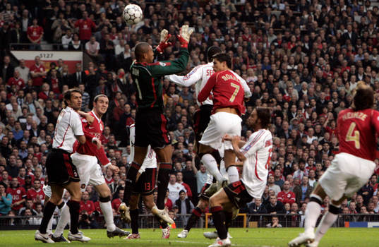 Fotboll, Champions League, Semifinal, Manchester United v