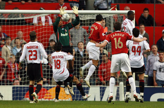 Fotboll, Champions League, Semifinal, Manchester United v