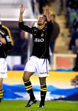 Wilton Figueiredo, AIK,  tackar högre makter, jubel