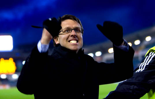 Rikard Norling, tränare, AIK, jubel
