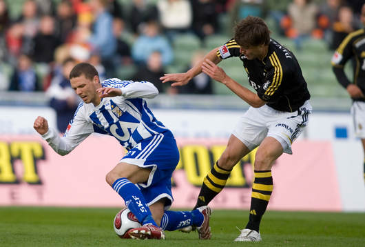 Marcus Berg,  Göteborg, Niklas Sandberg, AIK
