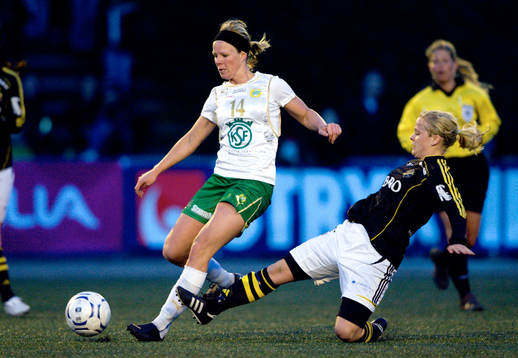 Malin Nyqvist, Hammarby och Danielle Wallander, AIK