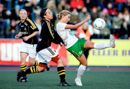 Frida Höglund, AIK och Louise Fors, Hammarby