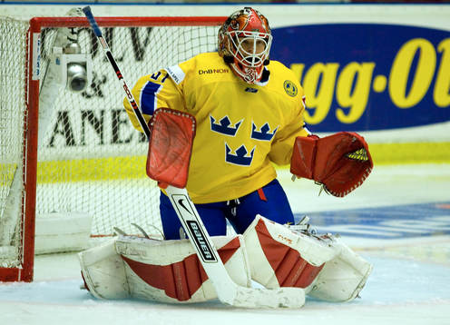 2, Sverige - Ryssland: Johan Backlund, målvakt, Sverige