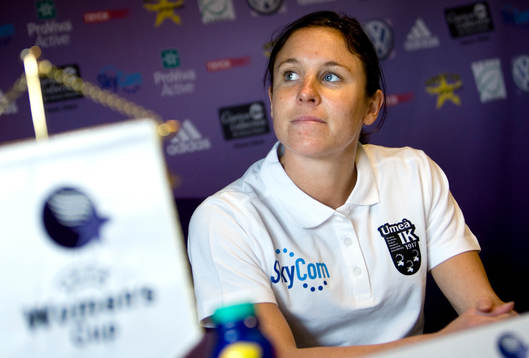 Fotboll, dam, Final UEFA Womens Cup, Presskonferens
