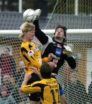Nuredin Bakiu, målvakt, Mjällby, Johan Persson, Mjällby