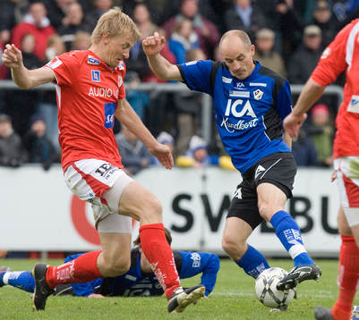 1-1, Magnus Arvidsson vänder bort Patrik Rosengren sedan