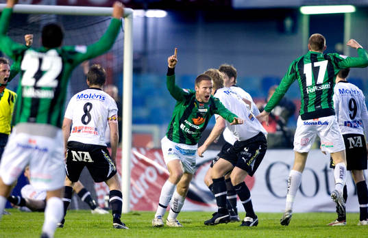 Mattias Östberg, GAIS, jubel