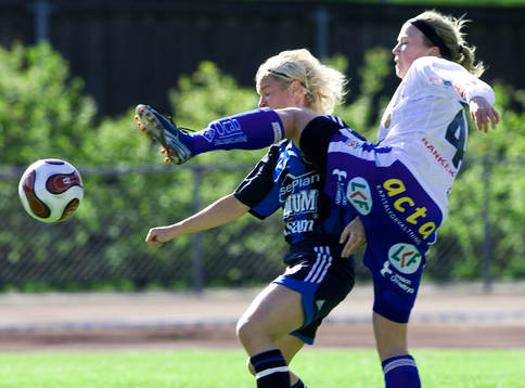 Victoria Svensson, Djurgården och Sara Larsson, Linköping