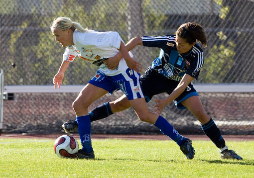 Josefine Öqvist, Linköping (1-1) och Jane Törnqvist,
