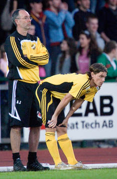 Alf Jönsson, assisterande tränare och Emil Nilsson