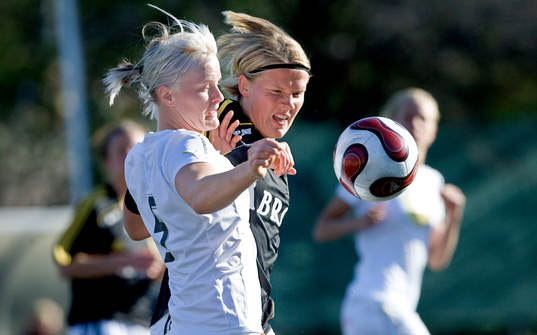Nilla Fischer, Malmö och Jessica Juhlin, AIK