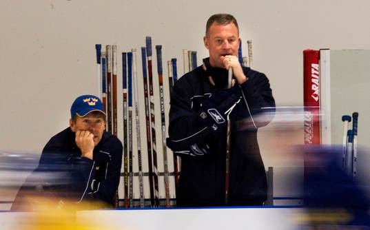 Jan Karlsson, tränare och Mats Näslund, General manager
