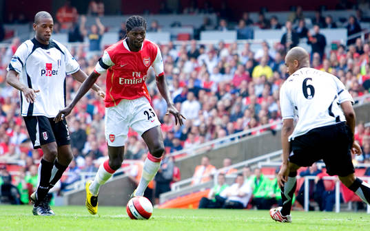 Sheyi Adebayor, Arsenal, Zat Knight, Fulham