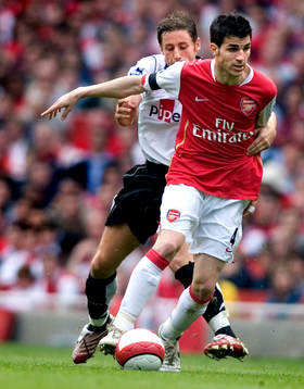 Cesc Fabregas, Arsenal, Michael Brown, Fulham