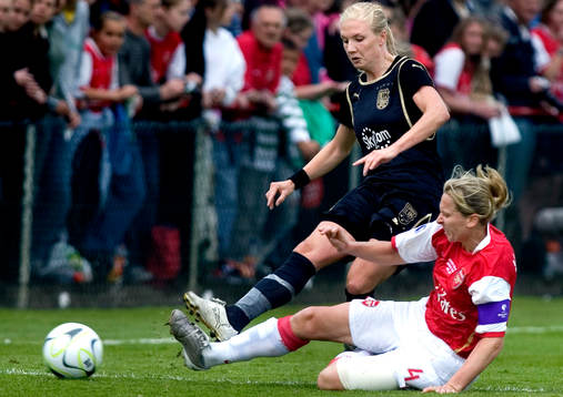 Anna Paulsson,  Umeå, Jayne Ludlow, Arsenal