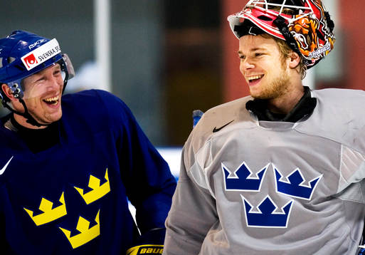 Johan Åkerman och Johan Backlund, målvakt