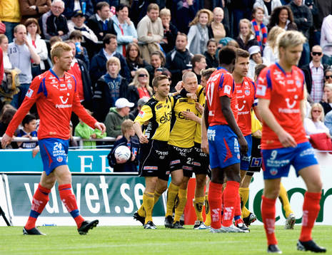 0-1, Andreas Augustsson som grattas av Anders Svensson och
