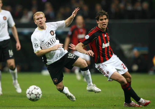 Paul Scholes, Manchester United och Kaka, Milan