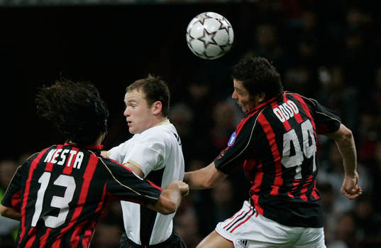 Wayne Rooney, Alessandro Nesta och Massimo Oddo