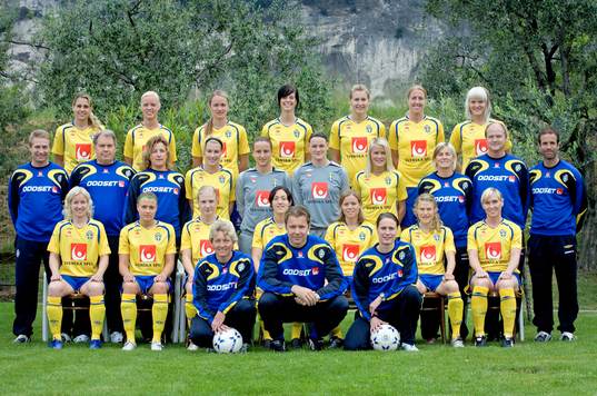 Fotboll, Dam, Landslag, Sverige, Lagbild