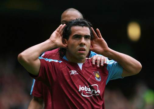 Carlos Tevez, West Ham, jubel