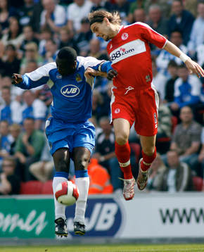 Emile Heskey, Wigan och Jonathan Woodgate,  Middlesbrough