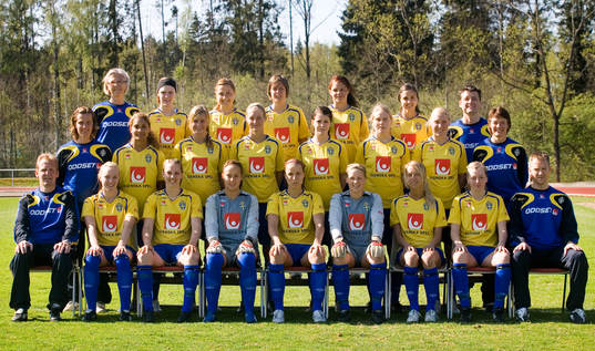 Bakre fr.v: Anna-Lena Kjellman, Malin Engdahl, Lena