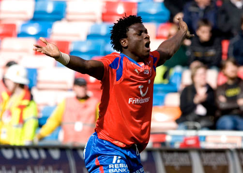 Razak Omotoyossi, Helsingbor, segerskytt. Jubel