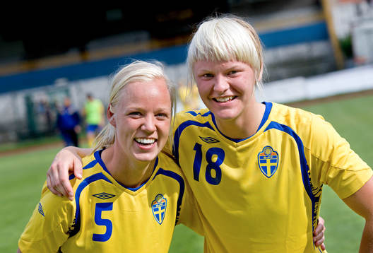 Caroline Seger och Nilla Fischer