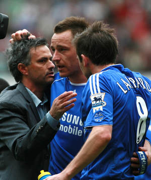 John Terry, Frank Lampard och Jose Mourinho