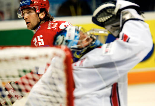 Jonas Hiller, målvakt och Petr Schastlivyy
