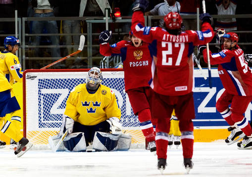 Erik Ersberg, målvakt, Martin Thörnberg och Alexander