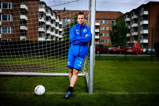 Tobias Linderoth på FCK:s träningsanläggning