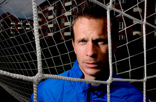 Tobias Linderoth på FCK:s träningsanläggning