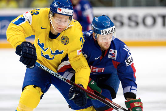 Fredrik Emvall och Marian Gaborik