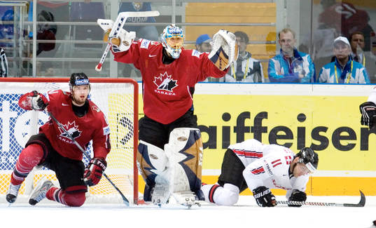 Rick Nash, Dwayne Roloson, målvakt, Martin Steinegger