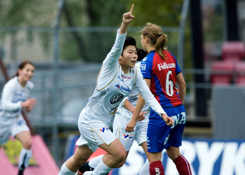Xauxio Ma, Umeå gör 0-1. Jubel